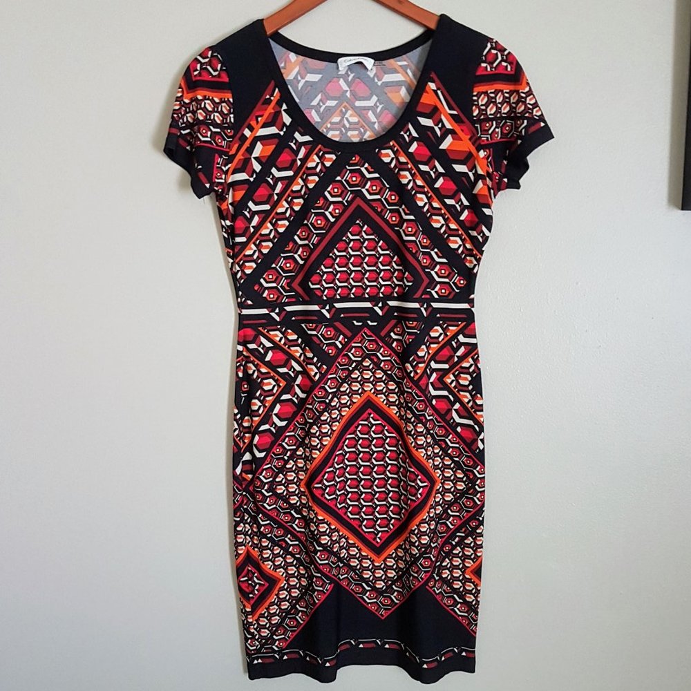 Calvin Klein jersey retro dress size 4